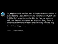 Fans want Magda to move on (image via @vic_zag/ Instagram)
